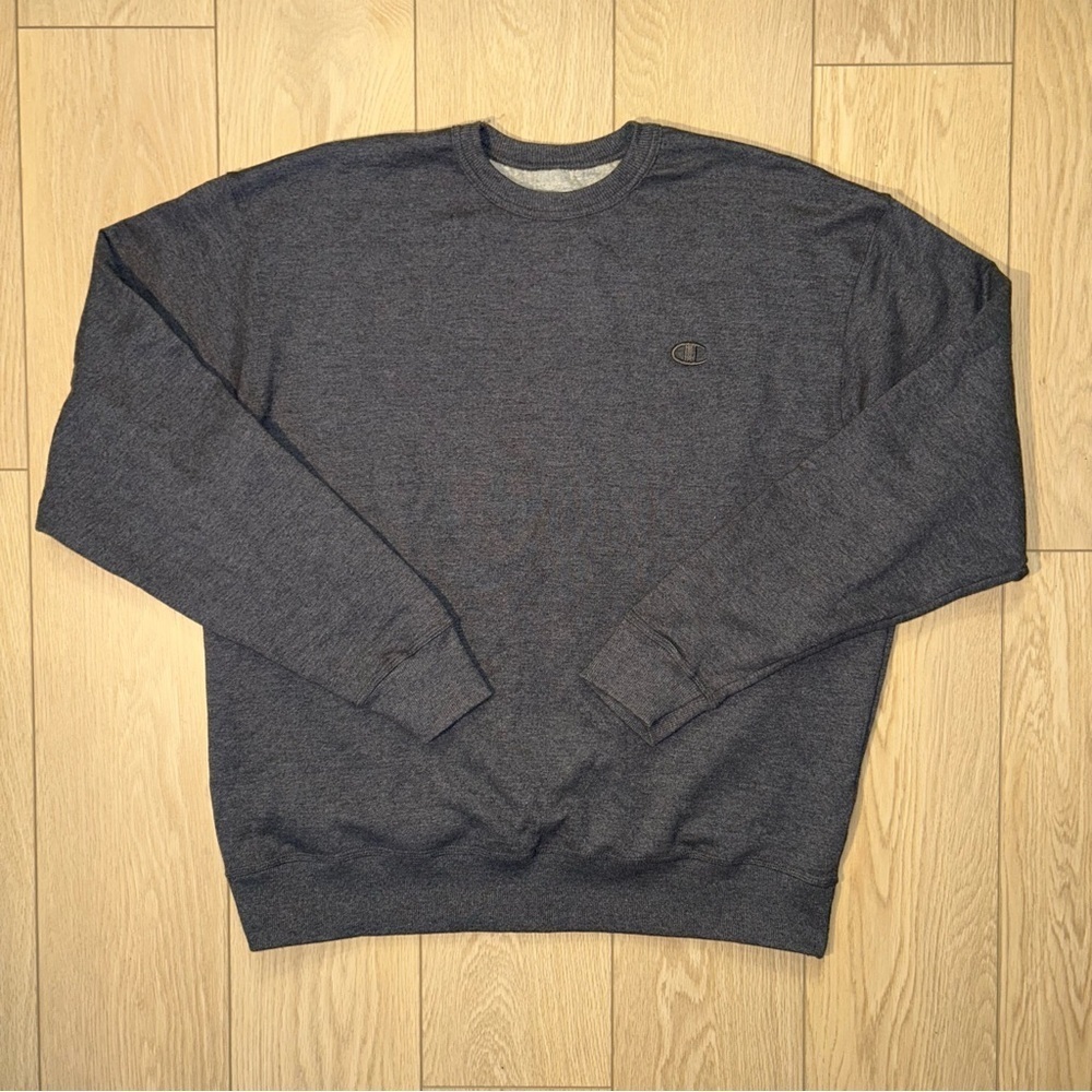 Champion Men's Fleece Crewneck Grey Size XL Pullover Sweater